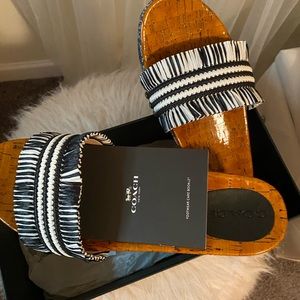 Coach slides -never worn-size 11. Make an offer!